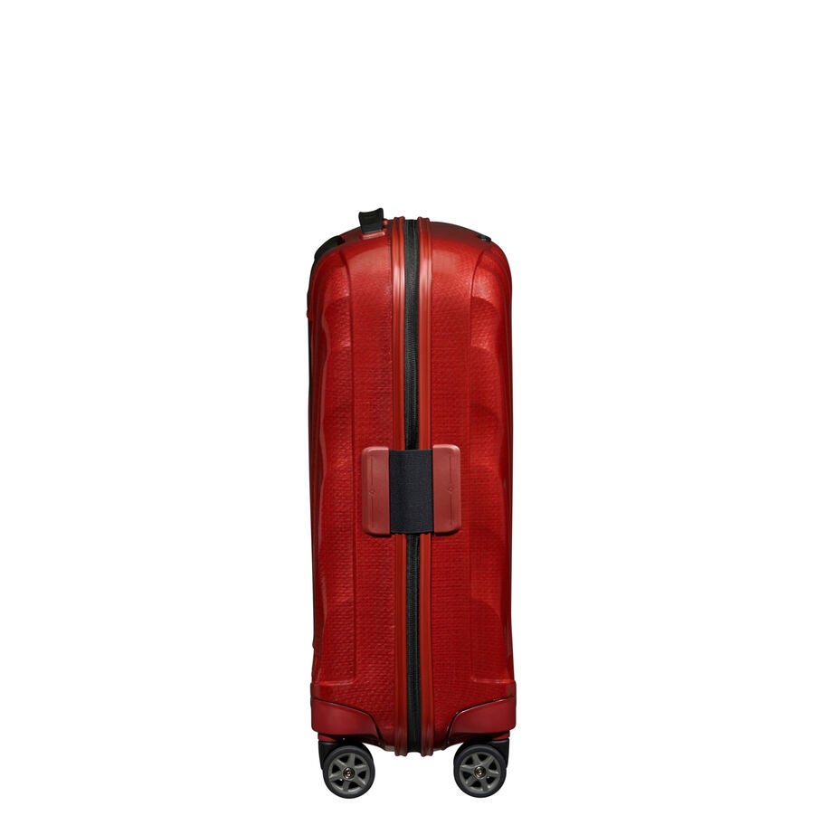 Side-View Image of Chilli Red Samsonite C-Lite Spinner Carry-On Luggage (Side 2) image number 4