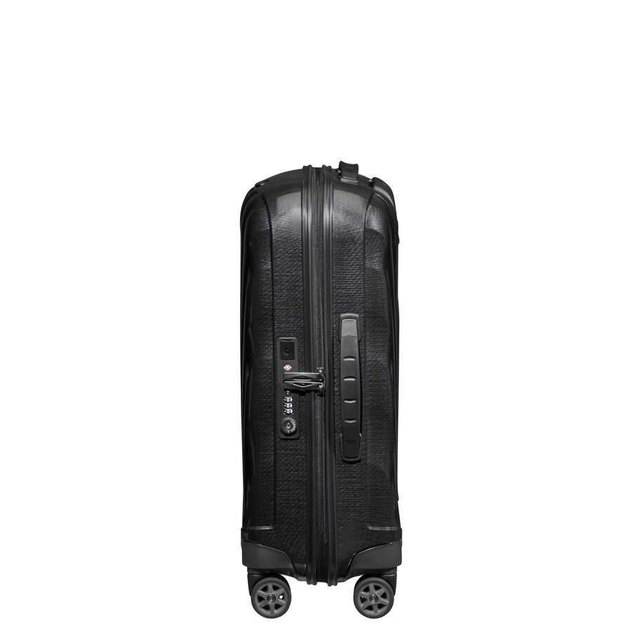 Side-View Image of Samsonite Black C-Lite Spinner Carry-On Luggage (Side 1) image number 2