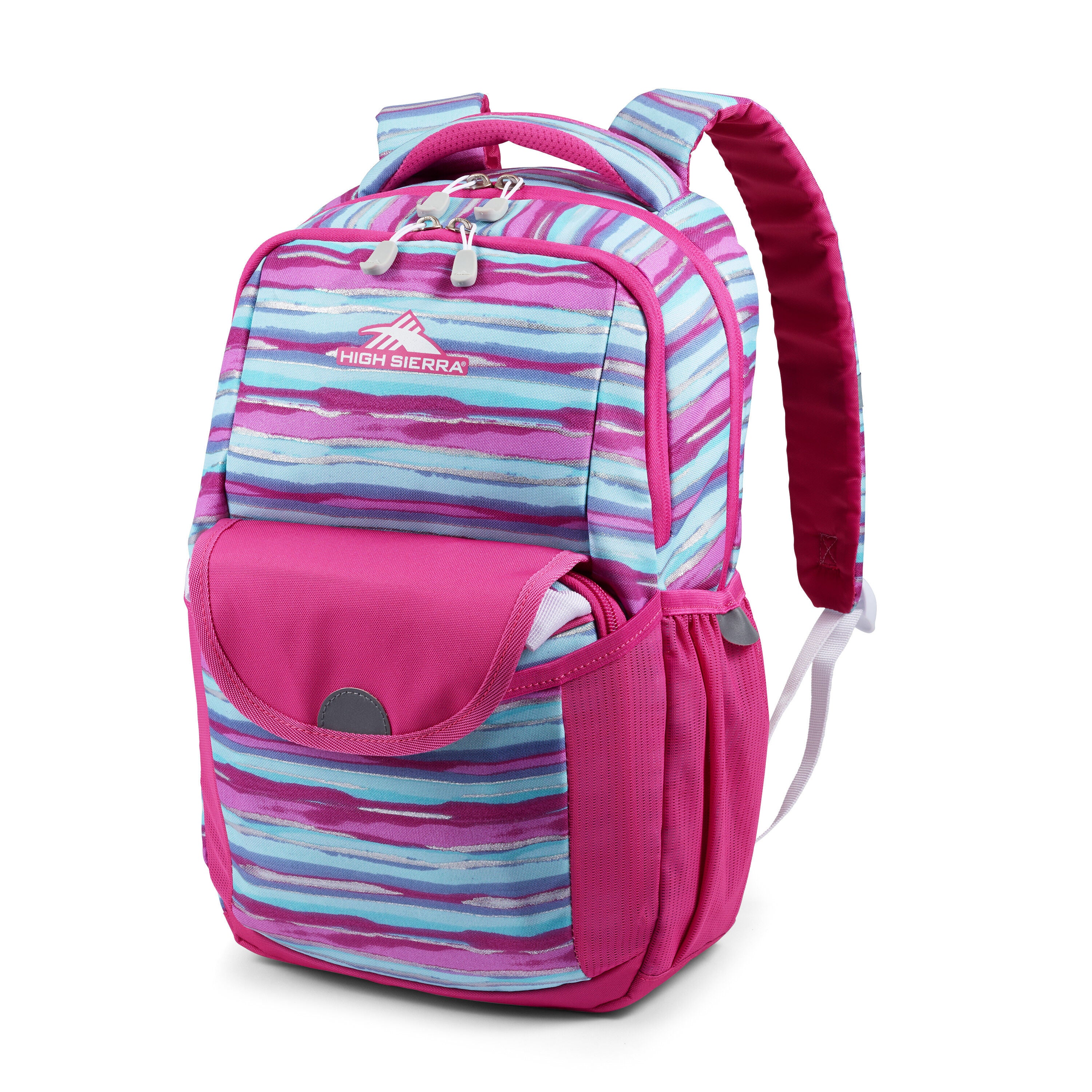 School bag with lunch bag top