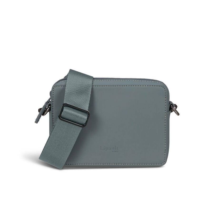 Lipault Lost In Berlin Crossbody Bag - The Box in the color Cement Storm. image number 3