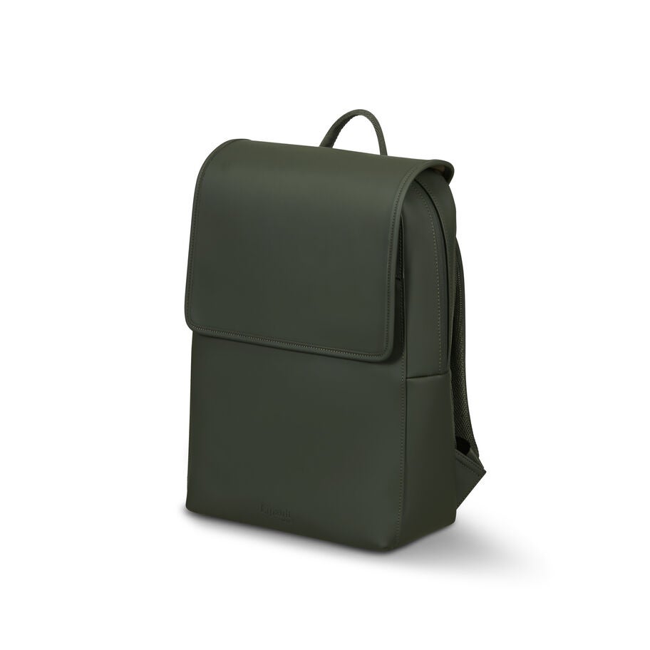 Lipault Lost In Berlin Square Backpack 2.0 in the color Dark Moss. image number 0