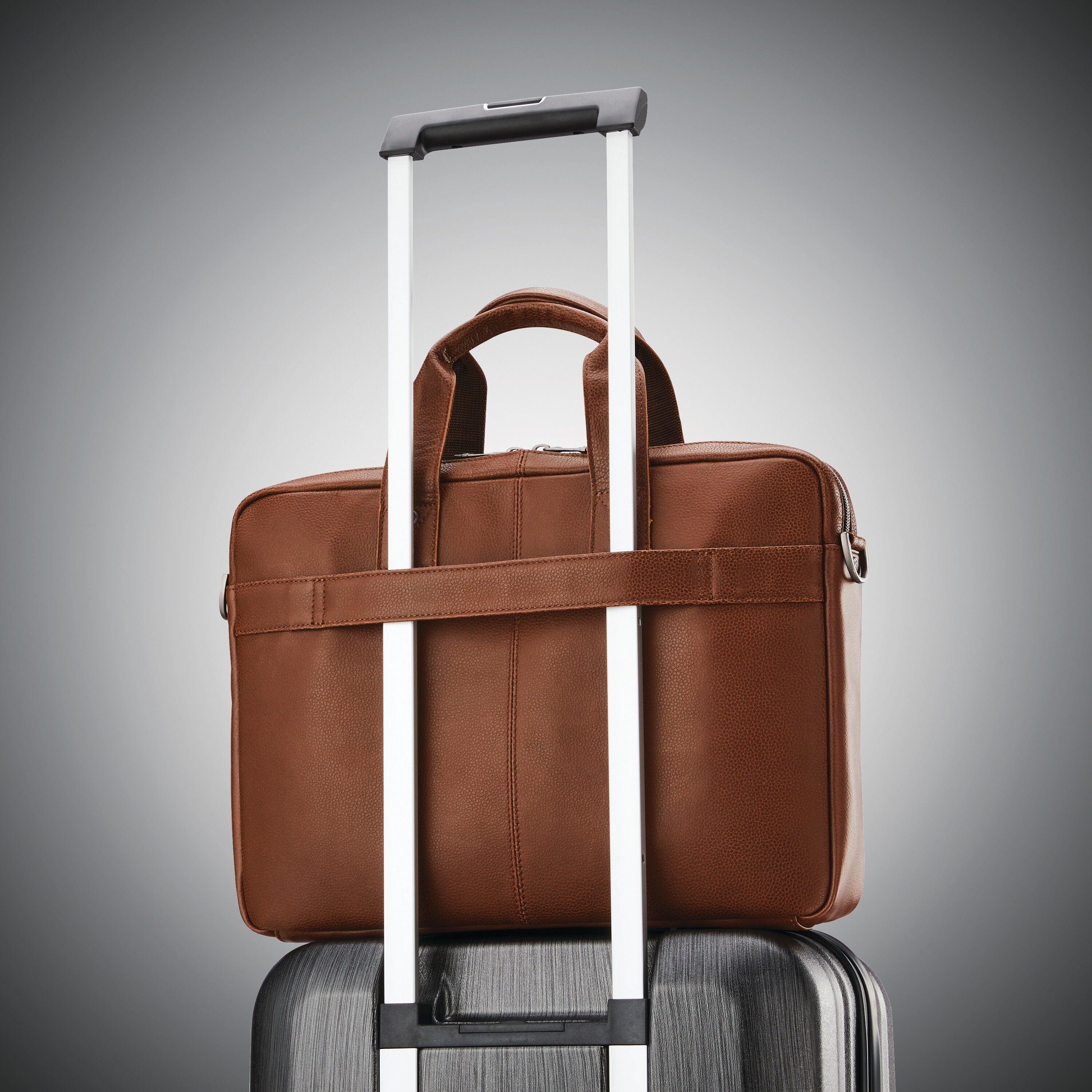 Samsonite luggage top leather slim briefcase