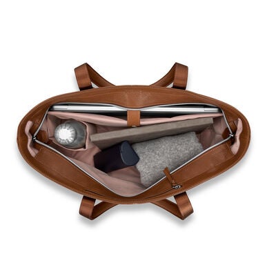 Samsonite Mobile Solution 2 Leather Business Tote in the color Cognac.