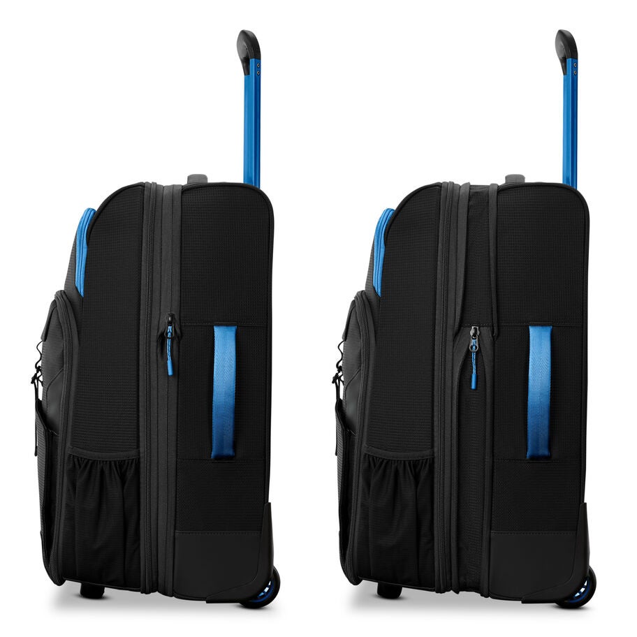 High Sierra Hi-Life Wheeled Duffle (22") in the color Black/Blue. image number 6