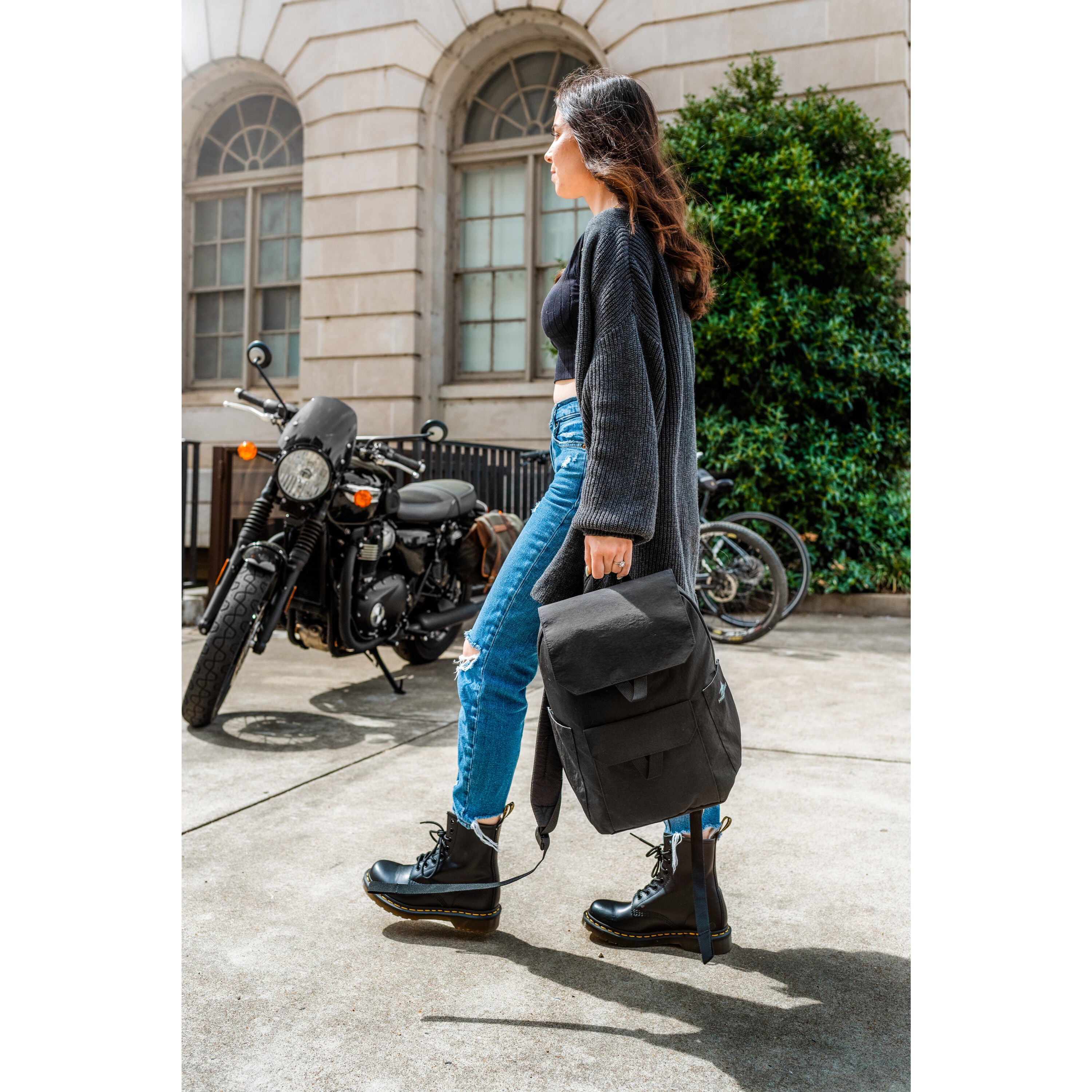 Mini backpack street style shop