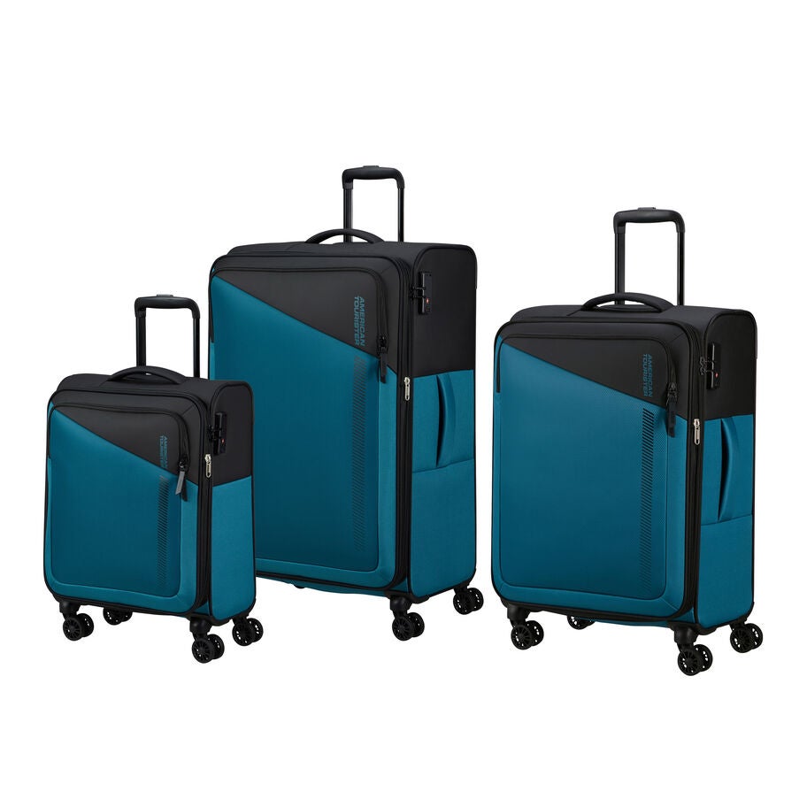 American Tourister Daring Dash Ensemble de 3 Bagages in the color Noir/Bleu. image number 0
