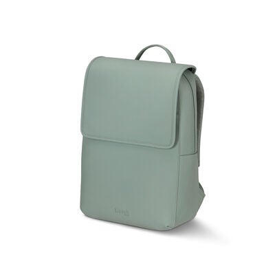 Lipault Lost In Berlin Square Backpack 2.0 in the color Yoga Green.