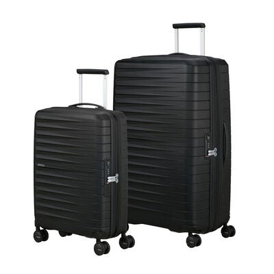 American Tourister FastForward 2 Piece Set in the color Flash Black.