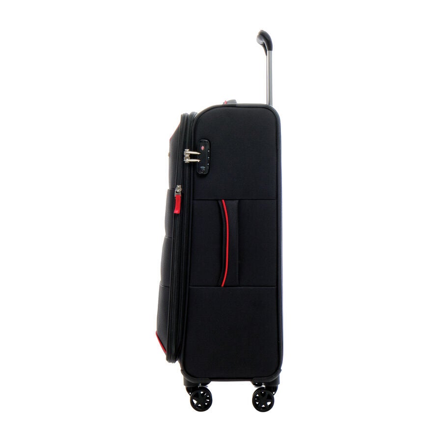 American Tourister Journey Lite Spinner Medium in the color Black/Red. image number 2