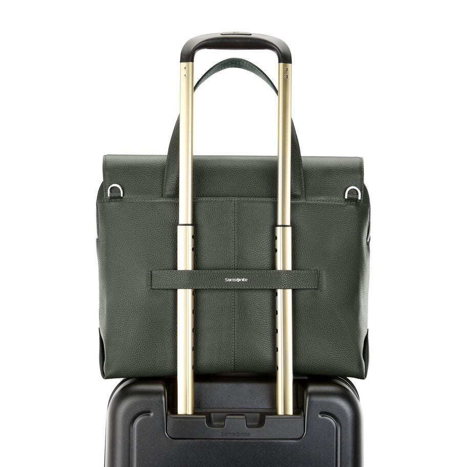 Samsonite Mobile Solution 2 Cuir Mallette convertible in the color Olive. image number 6