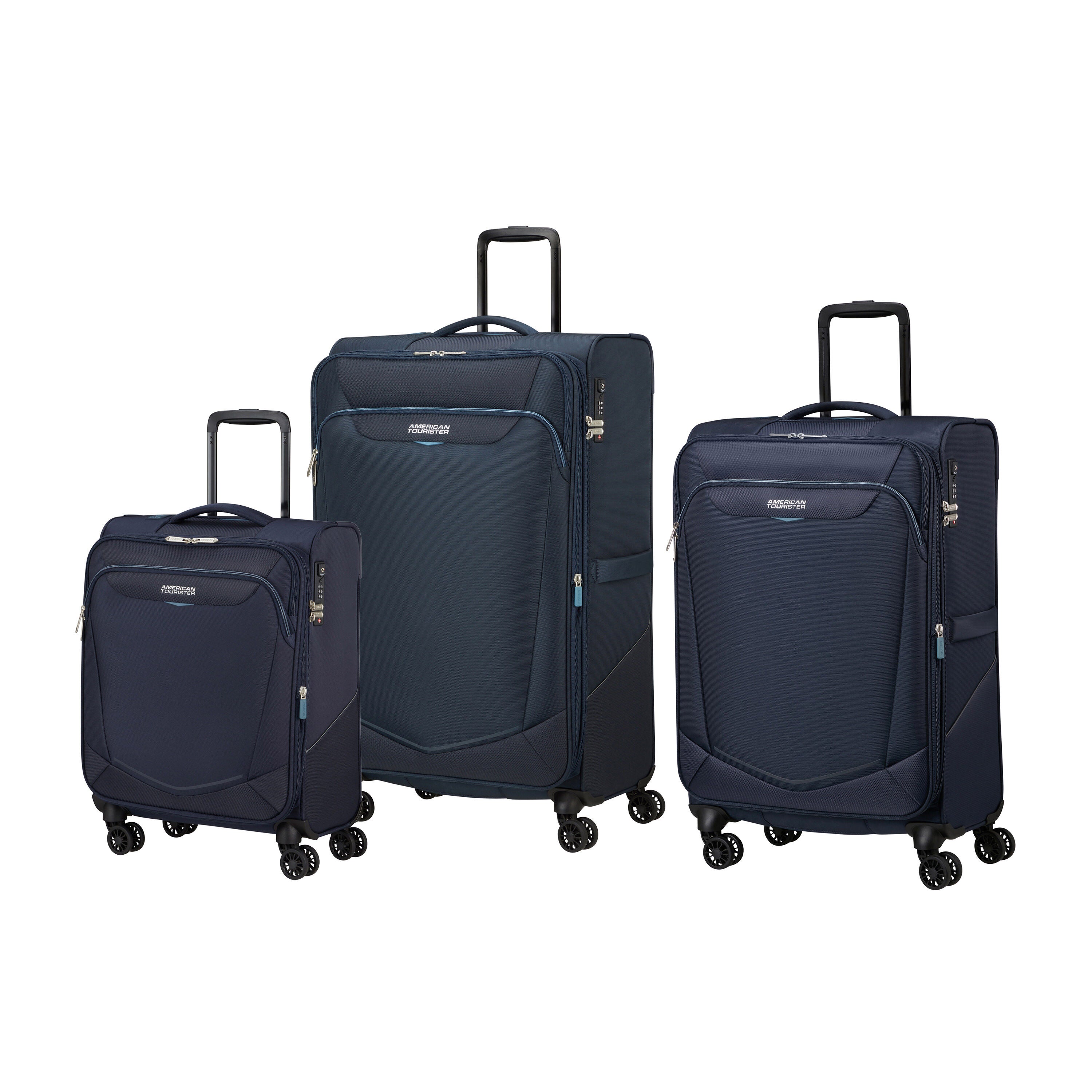 American Tourister SummerRide Ensemble de Bagages à roues (C/M/G)