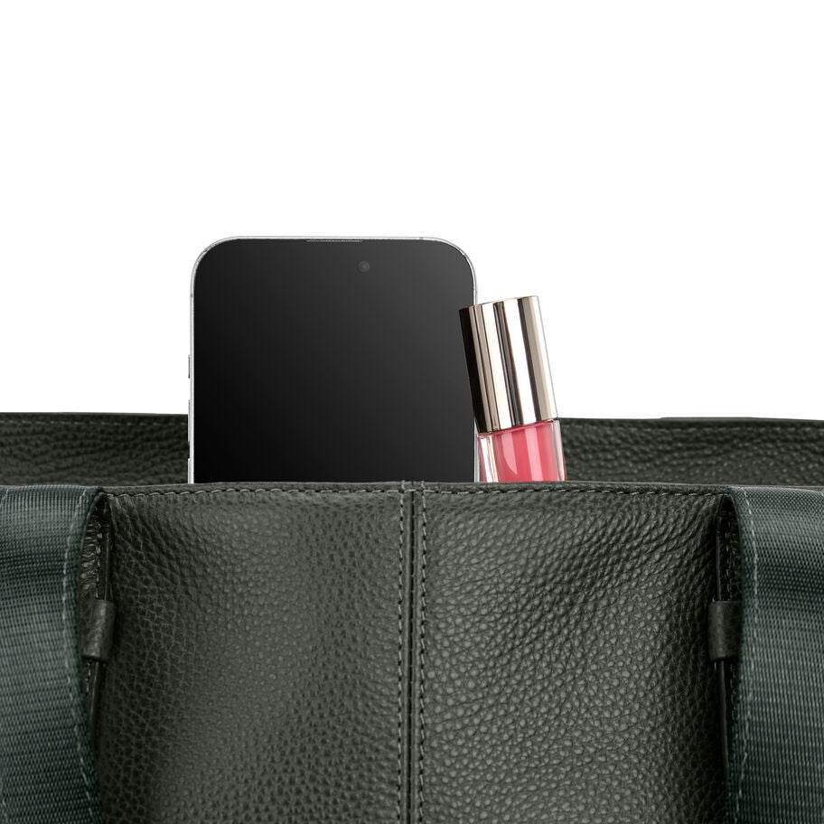 Samsonite Mobile Solution 2 Leather Business Tote in the color Olive. image number 3