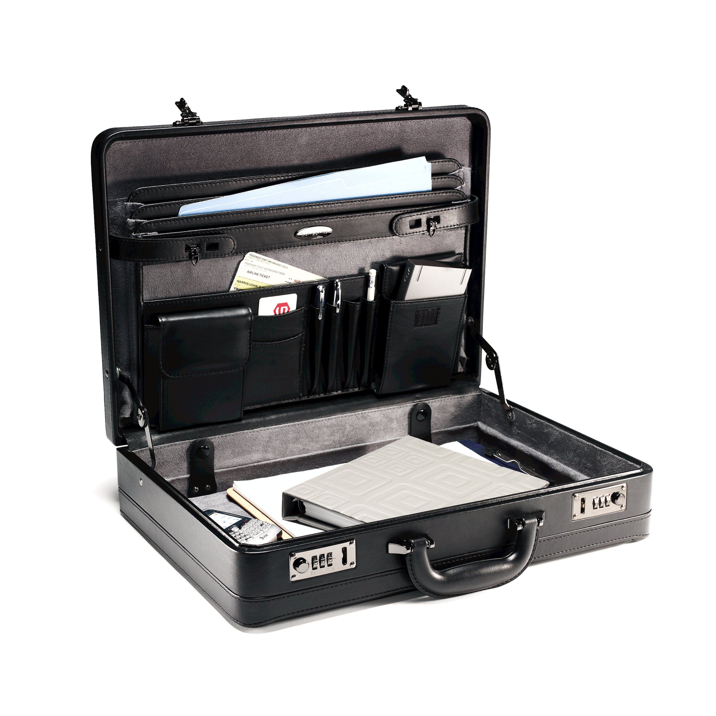 Samsonite leather attache case sales