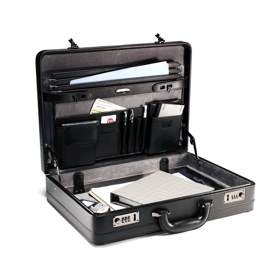 Samsonite Cuir Attach&eacute; in the color Noir. image number 1