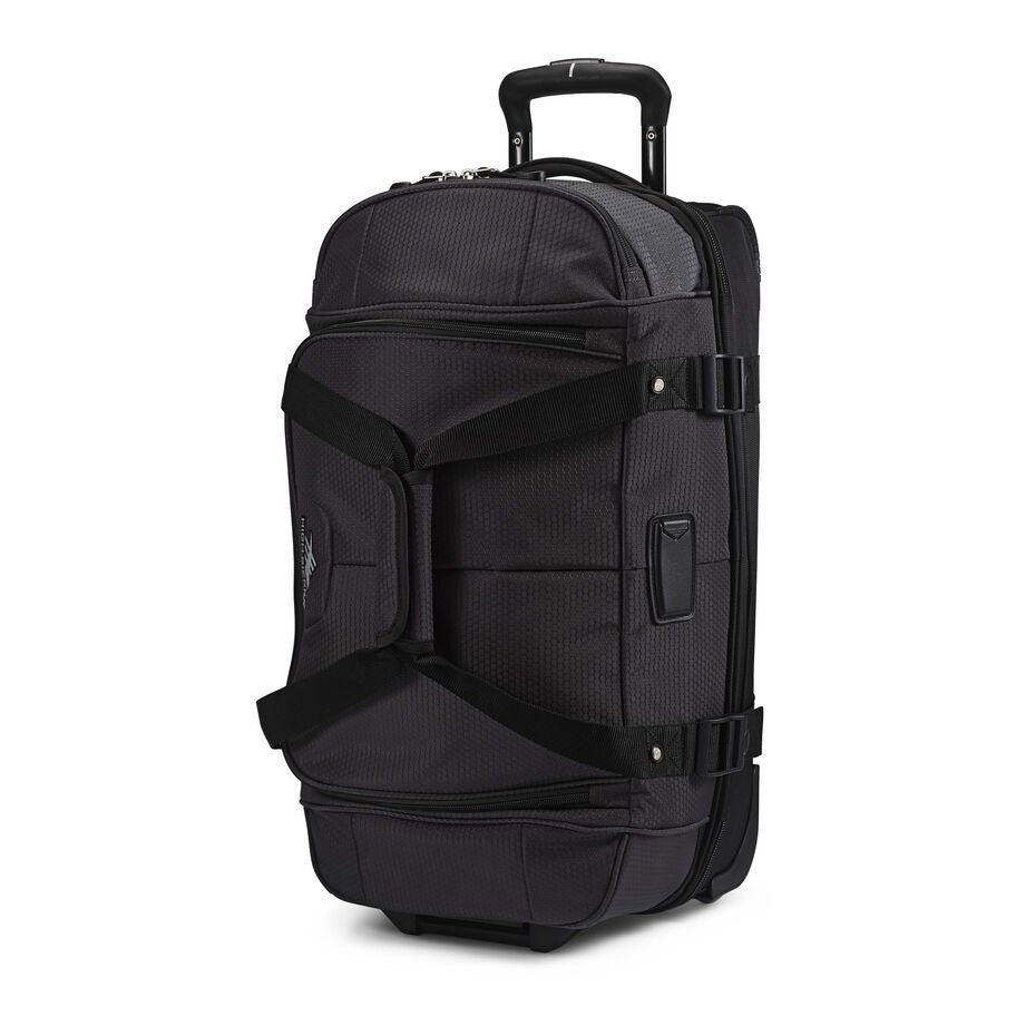High Sierra Fairlead 22" Drop Bottom Duffle in the color Mercury/Black. image number 8