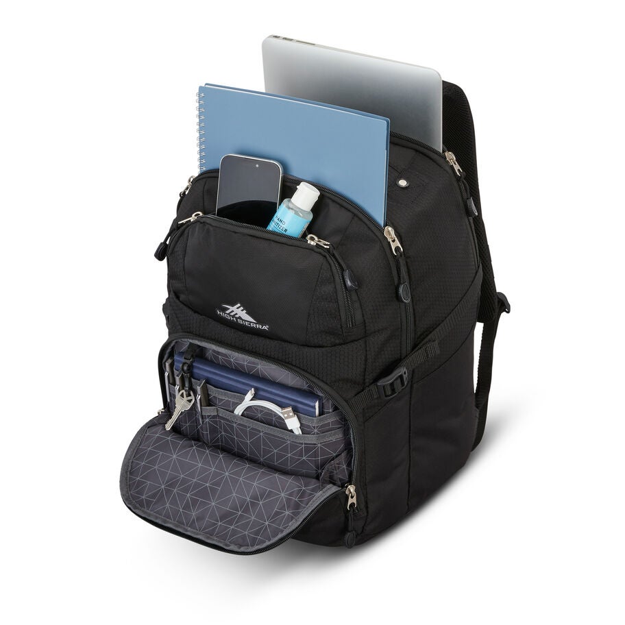 High Sierra Pendall Backpack in the color Black. image number 1