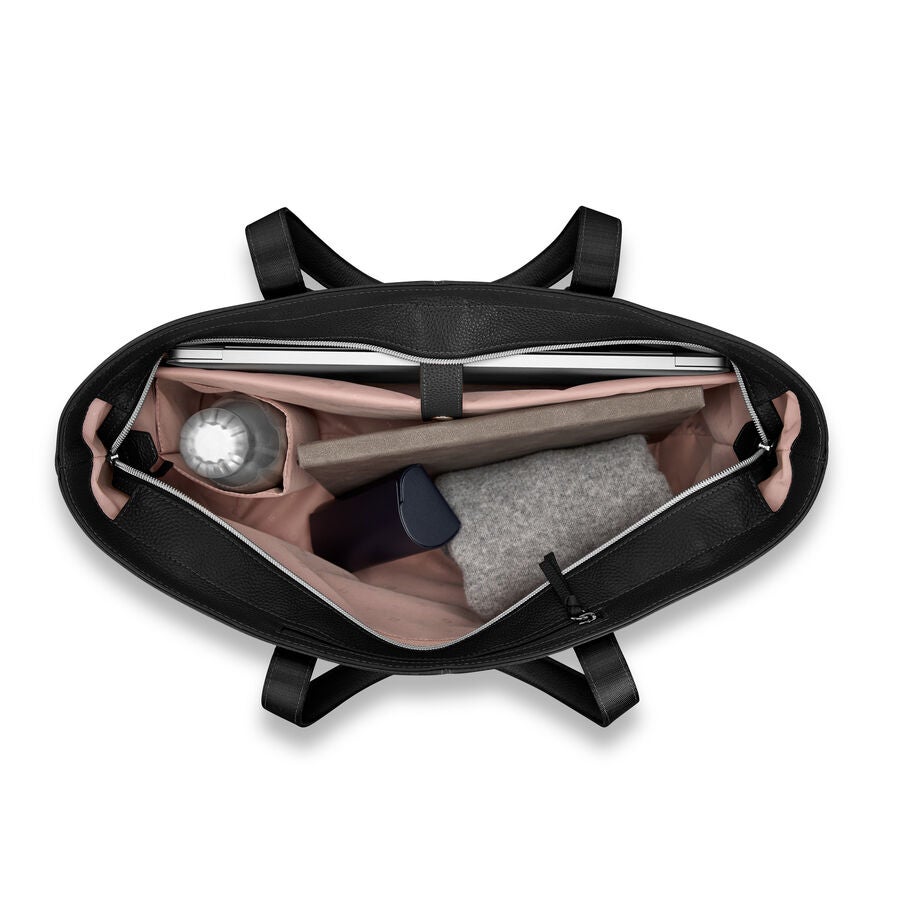 Samsonite Mobile Solution 2 Leather Business Tote in the color Black. image number 1