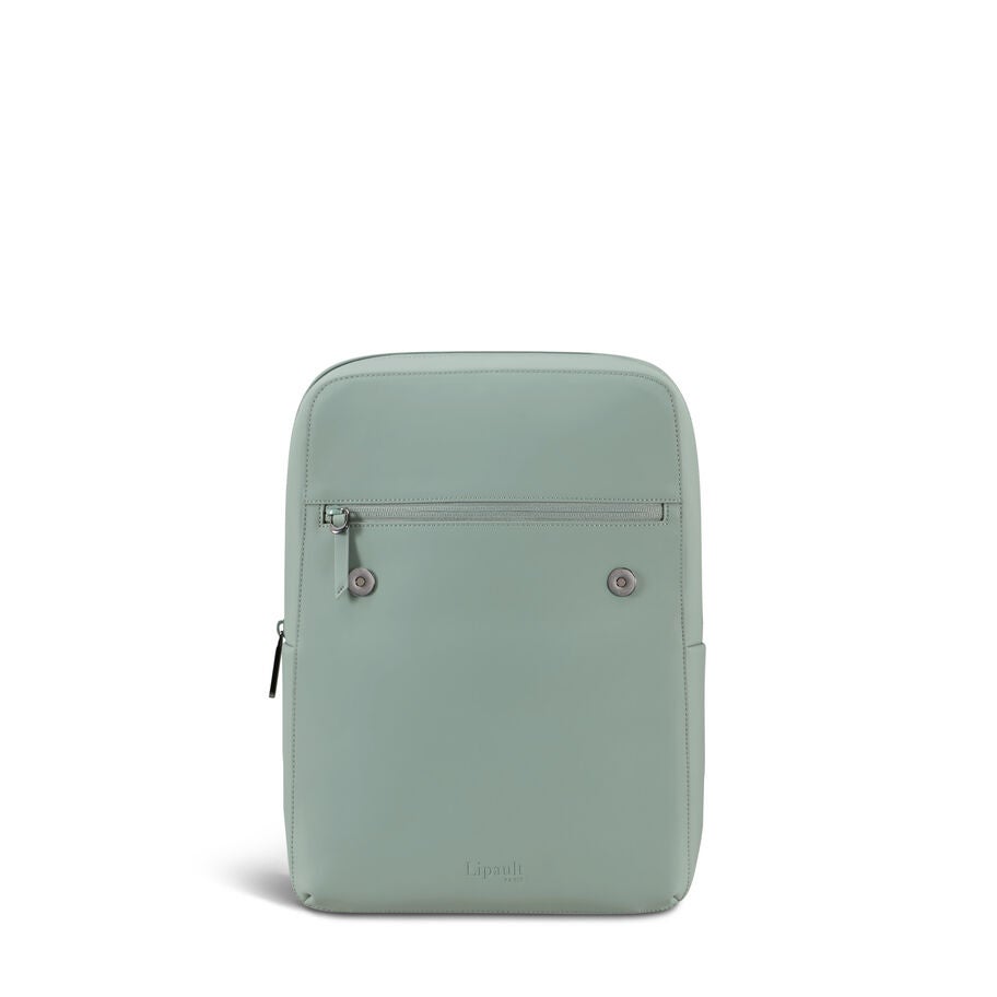 Lipault Lost In Berlin Square Backpack 2.0 in the color Yoga Green. image number 3
