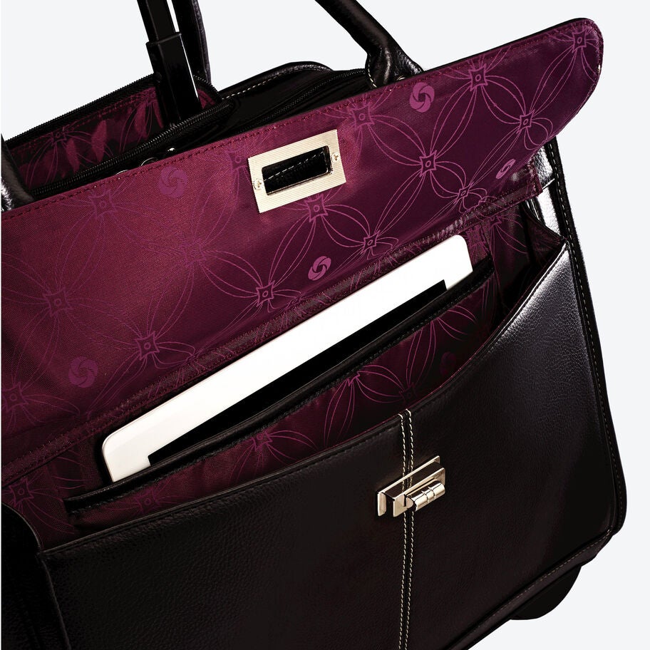 Samsonite Bureau d'affaires mobile &agrave; roulettes pour femmes in the color NOIR. image number 2