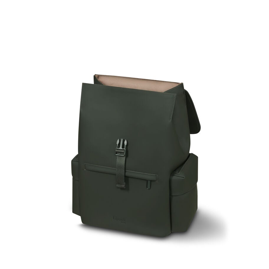 Lipault LOST IN BERLIN Cargo Backpack 2.0 in the color Dark Moss. image number 3