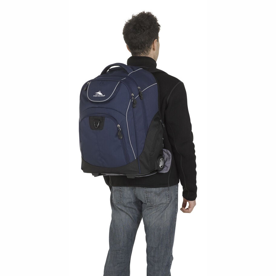 High Sierra Powerglide Wheeled Backpack in the color . image number 3