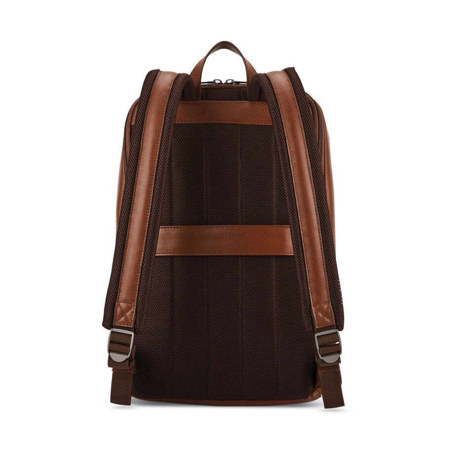 Samsonite Classic Cuir Sac &agrave; dos mince in the color Cognac. image number 2