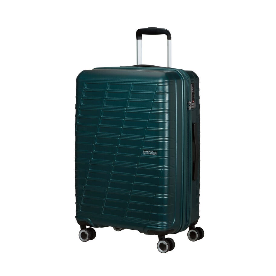 American Tourister Surftime Spinner Medium in the color Metallic Teal. image number 0