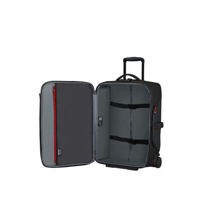 Samsonite EcoDiver Wheeled Duffle Backpack (55/20) in the color Black.