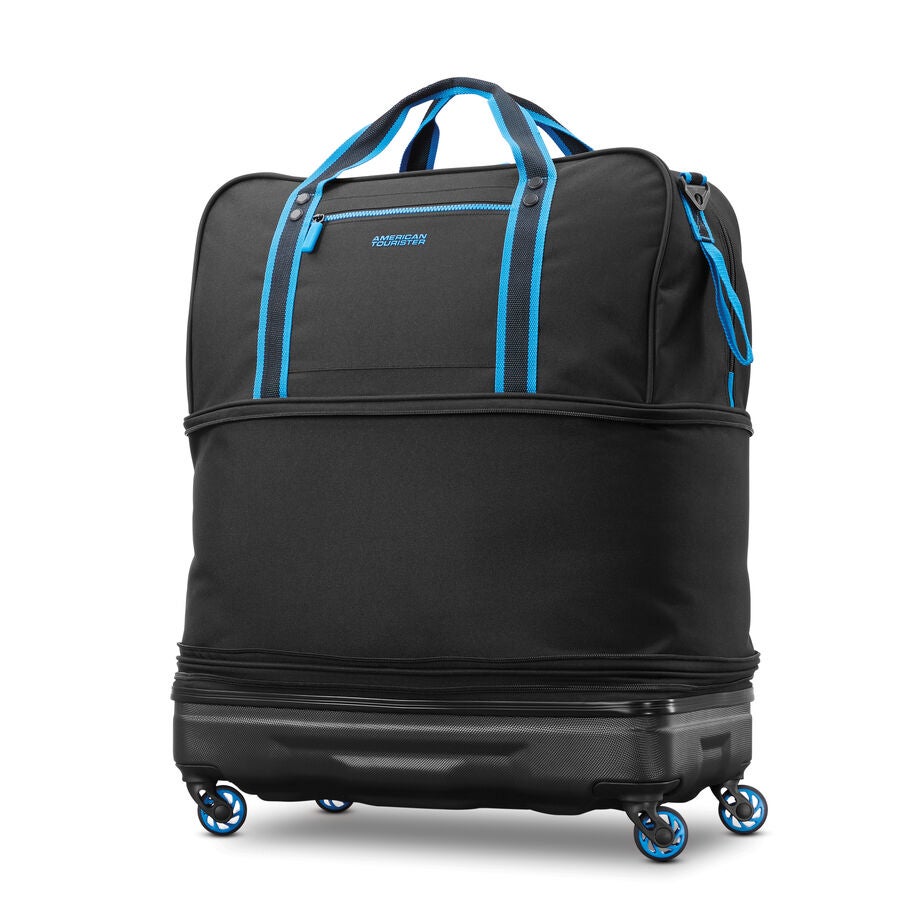 American Tourister EXO Hybrid Duffle in the color Black/Blue. image number 2