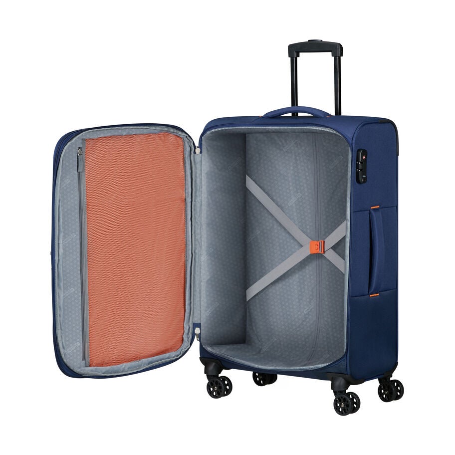 American Tourister Sun Break Spinner Medium in the color Navy. image number 1