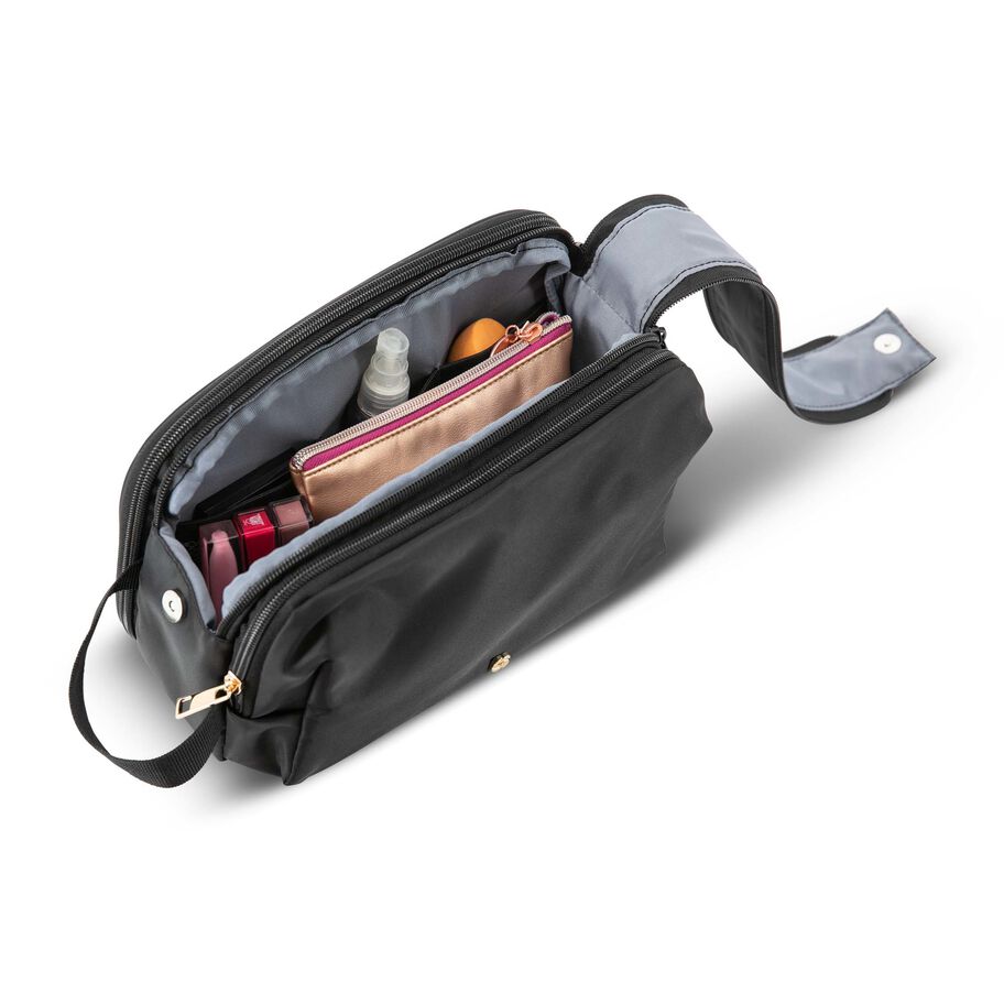 Samsonite Companion Sacs - Trousse de voyage de luxe &agrave; fermeture &agrave; glissi&egrave;re sup&eacute;rieure pour femmes in the color Noir. image number 1