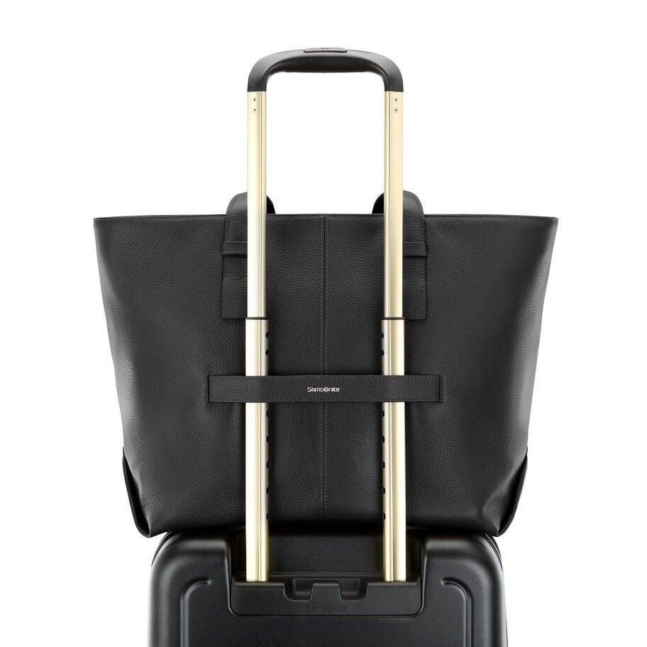 Samsonite Mobile Solution 2 Leather Business Tote in the color Black. image number 5