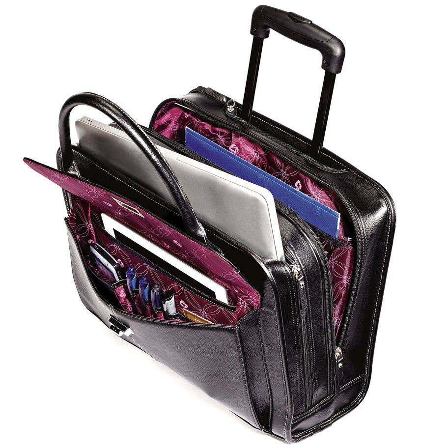 Samsonite Bureau d'affaires mobile &agrave; roulettes pour femmes in the color NOIR. image number 1