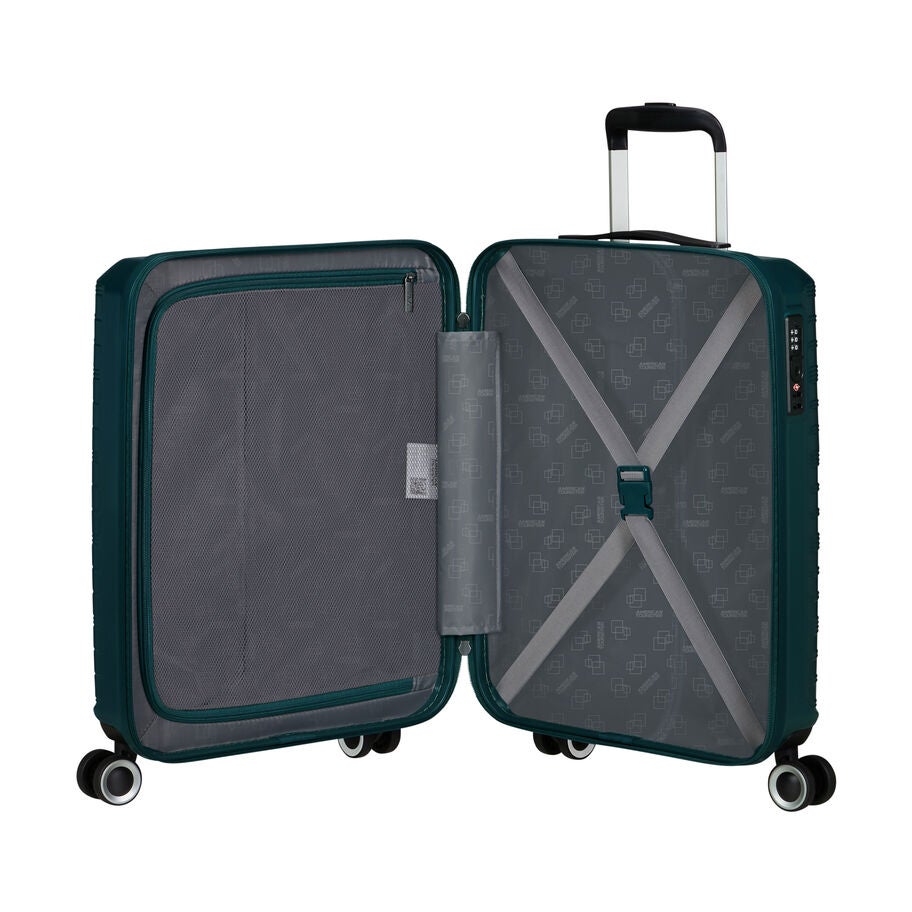 American Tourister Surftime valise de cabine &agrave; roues in the color Metallic Teal. image number 1