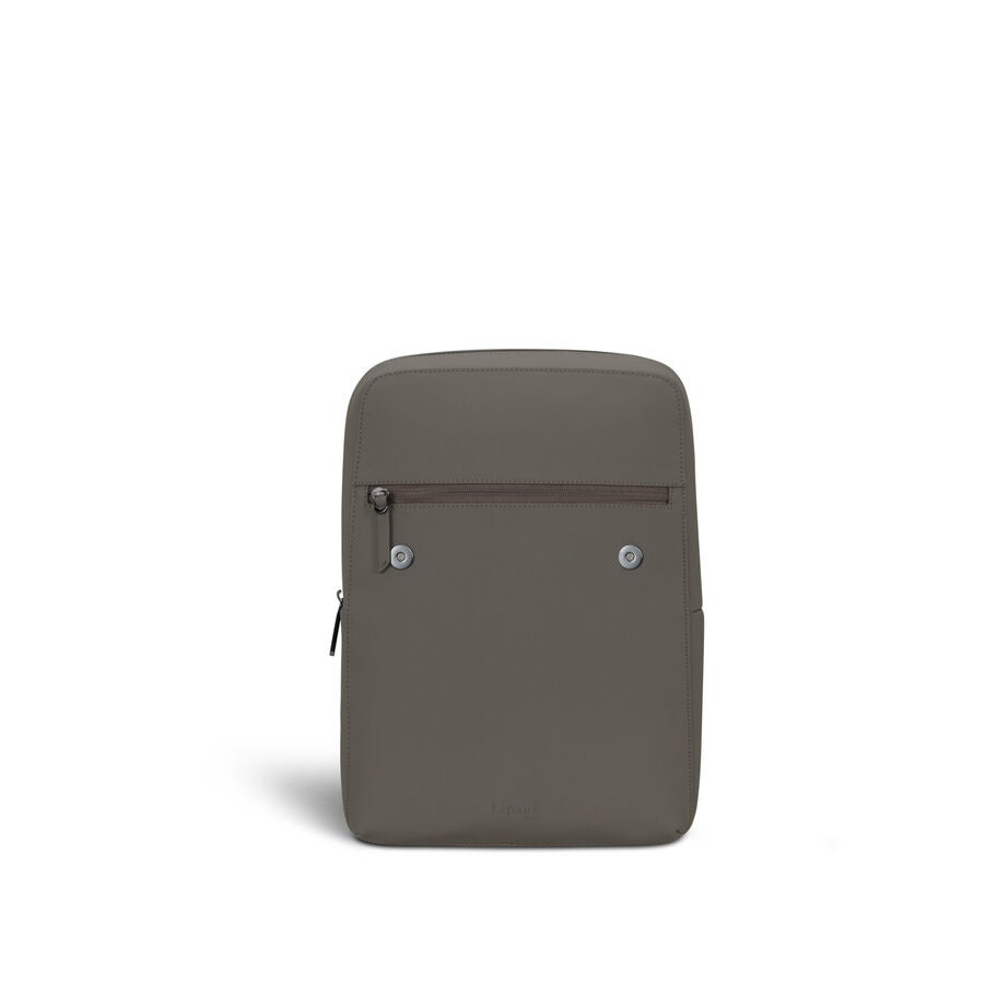 Lipault Lost In Berlin Square Backpack 2.0 in the color Ash Stone. image number 4