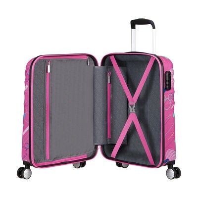American Tourister Disney Wavebreaker Spinner Carry-On&trade; in the color Minnie Future Pop.