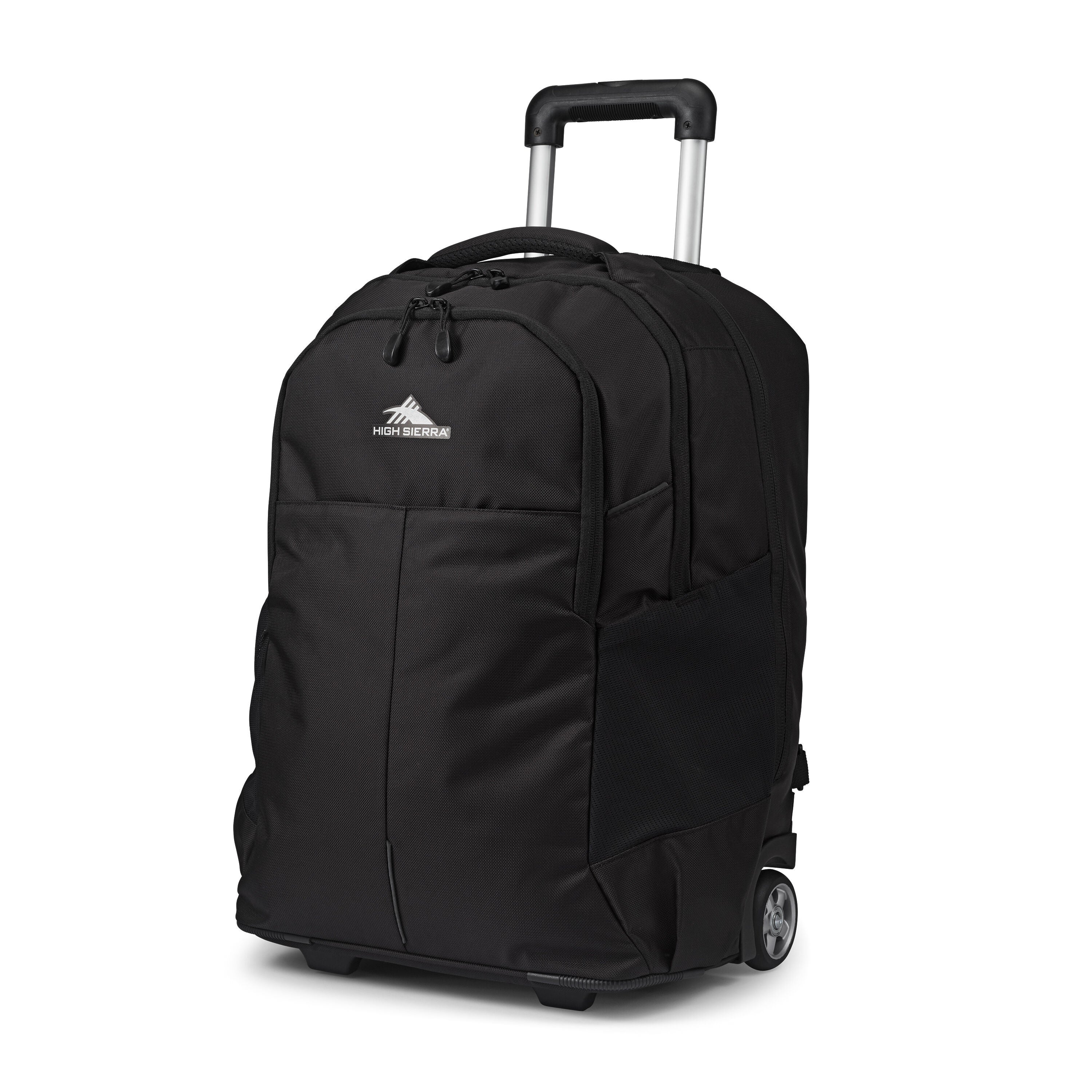 High Sierra Powerglide Pro Wheeled Backpack Black