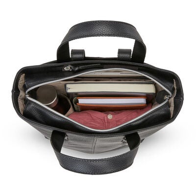 Samsonite Women's Convertible Leather Backpack in the color Black.