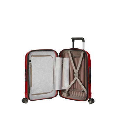 Interior Image of Samsonite Chilli Red C-Lite Spinner Carry-On Luggage with Open Interior