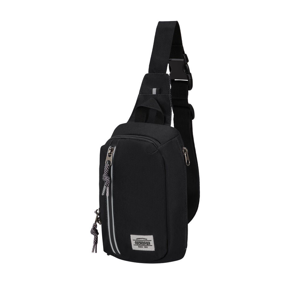 American Tourister BrightUp Sling Bag in the color Black. image number 0