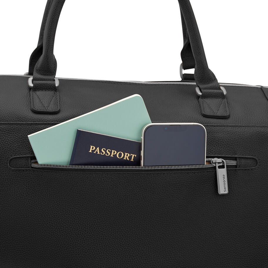 Samsonite Classic Leather Sac de sport week-end in the color Noir. image number 4