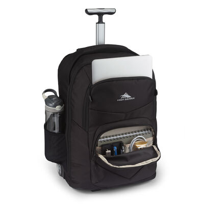 High Sierra Freewheel Pro Wheeled Backpack in the color Black.