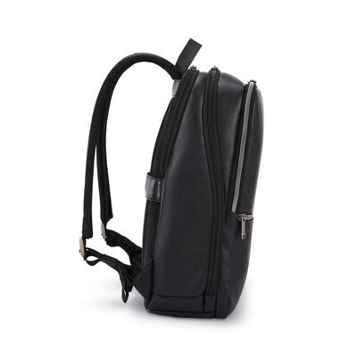 Samsonite Classic Leather Slim Backpack in the color Black.