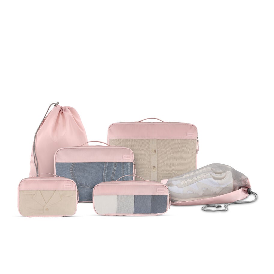 American Tourister Stratum 3.0 6 Piece Packing Cubes in the color Pink Blush. image number 0
