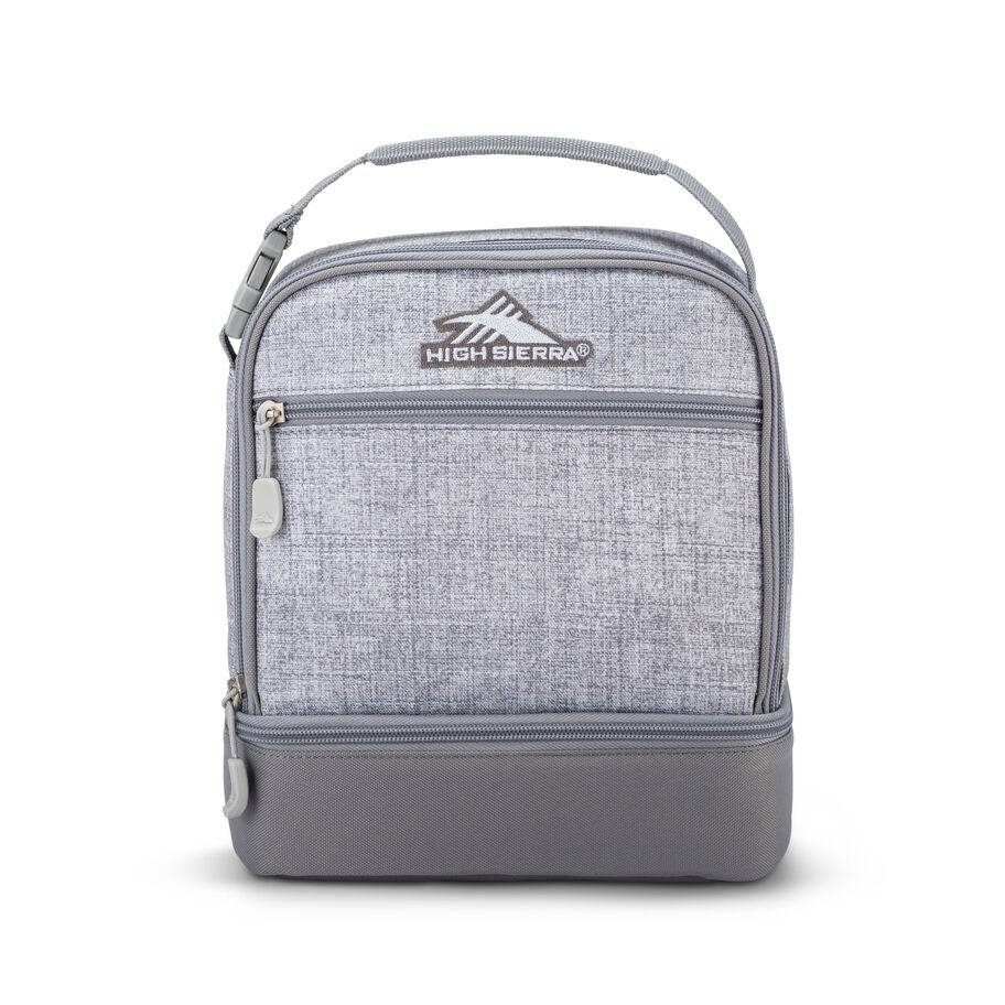 High Sierra Lunch Bags Stacked Compartment Lunch Kit in the color Silver Heather. image number 2