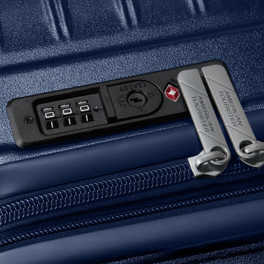 American Tourister Surftime Spinner Medium in the color Metallic Blue. image number 6