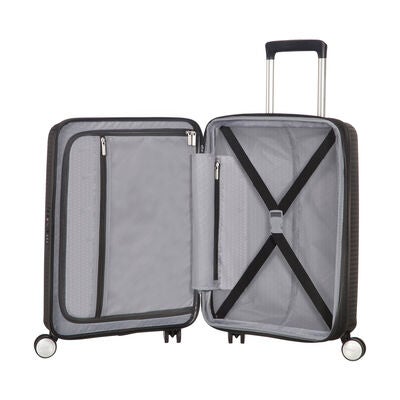 American Tourister Curio Spinner Carry-On&trade; in the color Bass Black.