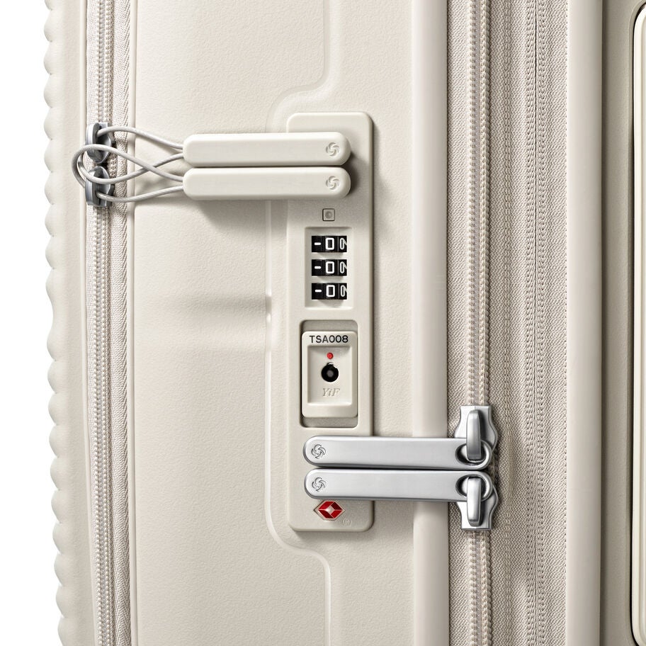 Samsonite Paralux Rigide Valise Moyen &agrave; Roues in the color Gris Pierre. image number 5