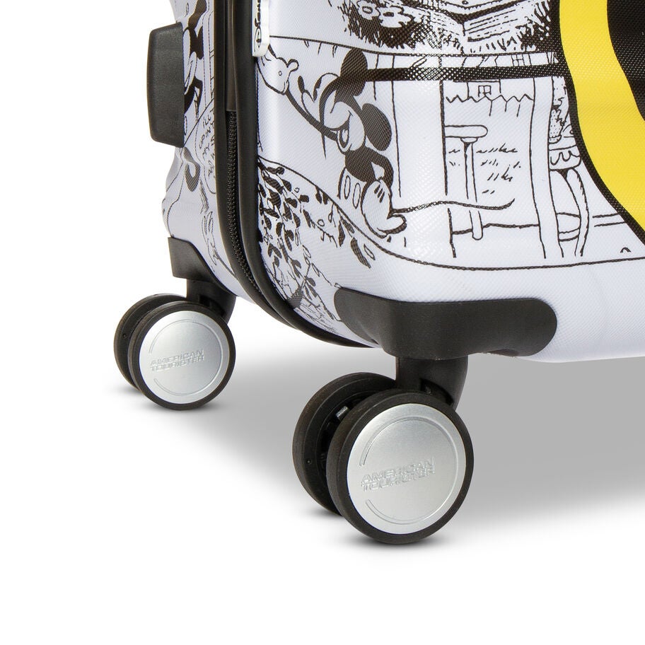American Tourister Disney Wavebreaker Spinner Large in the color Minnie Comics White. image number 3