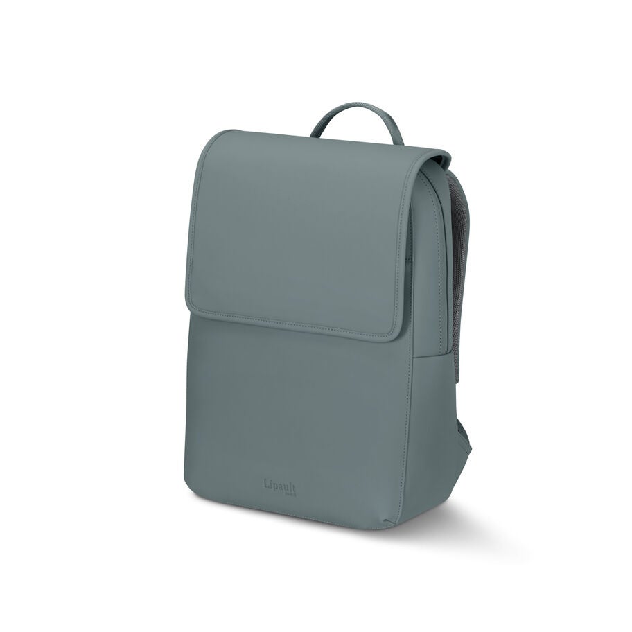 Lipault Lost In Berlin Square Backpack 2.0 in the color Cement Storm. image number 0